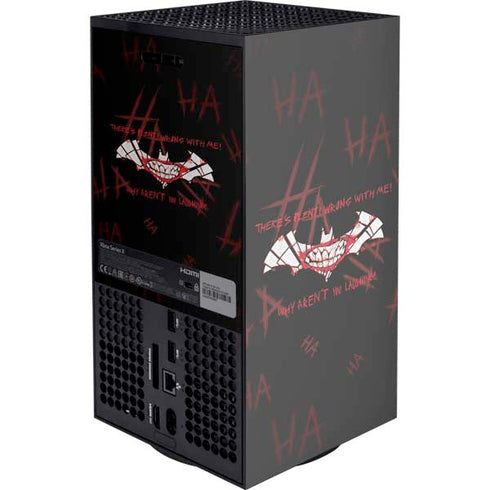 DC Comics The Joker Plenty Wrong With Me XBox Series X Digital Edition Console Skin